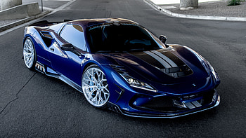 Keyvany, Ferrari, Blue, Car F8, Spider, 2022 Cars HD wallpaper