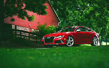 Grass, Audi, Cars, Side View, Rs7 HD wallpaper