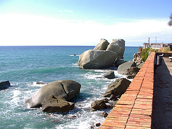 Ischia Forio Sea Rocks Italy, sea, rocks, ocean HD wallpaper