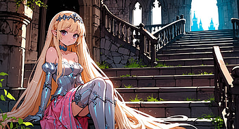 Knight Princess, knight, armor, gown, princess, anime girl HD wallpaper