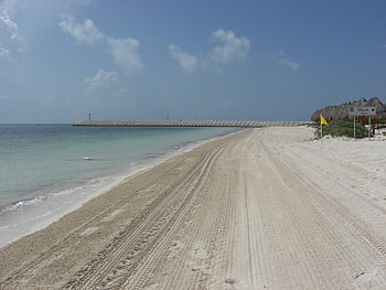 How Far Does It Go, white, sky, sand, beach HD wallpaper