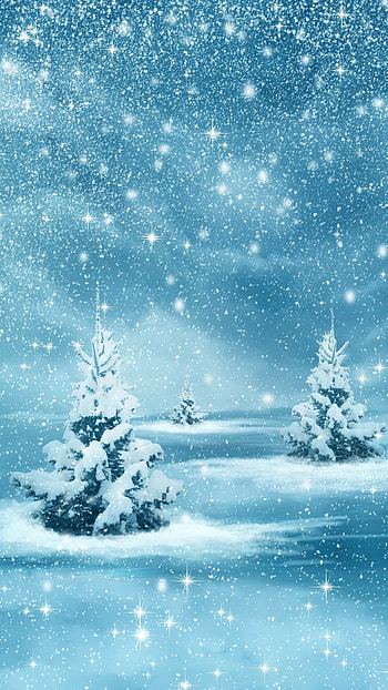 Happy New Year, Blue Snow HD phone wallpaper