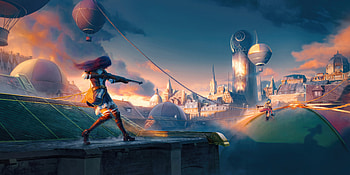 Caitlyn Vs Jinx, jinx-league-of-legends, caitlyn-league-of-legends, arcane, league-of-legends, tv-shows, artist, artwork, digital-art HD wallpaper