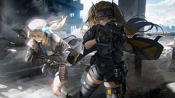 Girls' Frontline 2 - Closed Beta Promo Visual, Girls Frontline, video game, Anime, gun, UMP9 (Girls Frontline) HD wallpaper