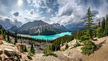 Abraham Lake, Banff National Park HD wallpaper