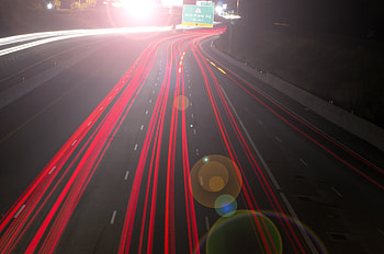 Cities, Glare, Road, Turn, Markup HD wallpaper