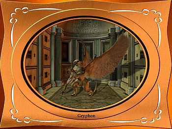 Gryphon, lion, griffon, eagle HD wallpaper