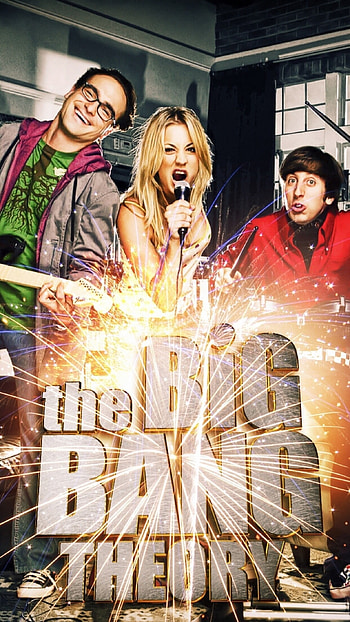 The Big Bang Theory, Main characters, Actors, TV series HD phone wallpaper