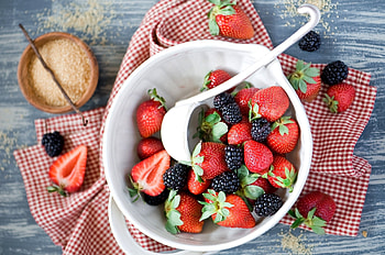 Food, Strawberry, Berries, Blackberry HD wallpaper