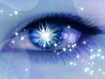 Stars in your eyes, blue, abstract, sparkle, eyes, stars HD wallpaper