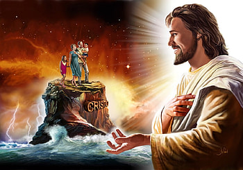 Our rock of salvation, god, bible, family, jesus, christ, salvation HD wallpaper