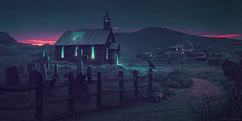 Church Illustration , church, artist, artwork, digital-art, deviantart HD wallpaper