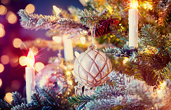 Happy Holidays!, new year, ball, candle, craciun, christmas, deco, card HD wallpaper