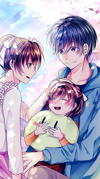 Clannad family, anime HD phone wallpaper