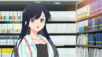 Anime Girl in Library: Trapezium, Anime, Trapezium, anime girl HD wallpaper