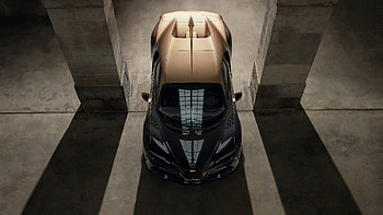 Bugatti Chiron Super Sport Golden Era Upper View, bugatti-chiron-super-sport-golden-era, bugatti-chiron, bugatti, 2023-cars, cars HD wallpaper