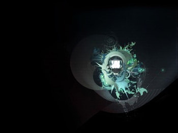 Dark Abstract Art, gray, black, ligth blue HD wallpaper