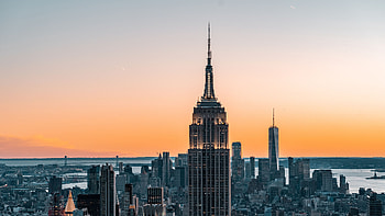 Empire State Building, midtown, new york city, skyscrapers, new york HD wallpaper