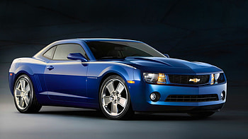 Blue Camaro, 2020, broken panda HD wallpaper