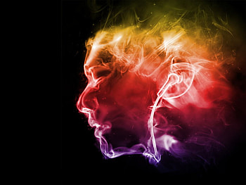 Burnig Head, , cool, head, burnig HD wallpaper