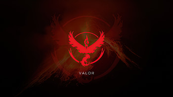 Valor Pokemon Go , team-valor, pokemon-go, pokemon, games, minimalism, minimalist, deviantart, artist, artwork, digital-art HD wallpaper