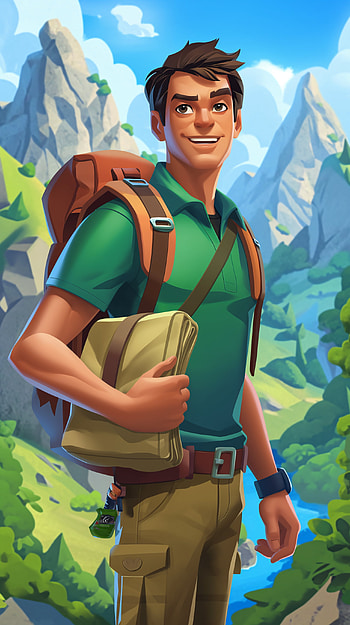Adventure Boy Cartoon, cartoon, boy HD phone wallpaper