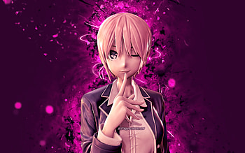 Ichika Nakano, , purple neon lights, protagonist, The Quintessential Quintuplets, manga, 5Toubun no Hanayome, Ichika Nakano HD wallpaper