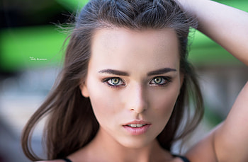 Women Face Portrait, girl, model HD wallpaper