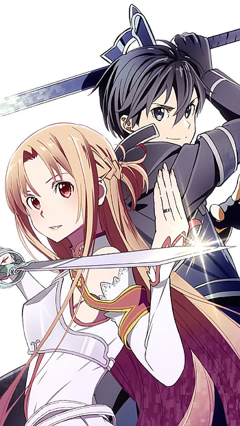 Kirito, Sword Art Online Alicization, Asuna 6 Plus , Kawaii mobile HD phone wallpaper