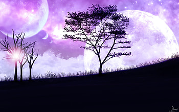 Dreamscape, space, sky, planets HD wallpaper