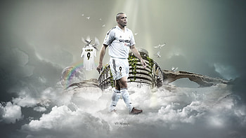 Ronaldo Nazário, real madrid, ronaldo, football, ronaldo nazario HD wallpaper
