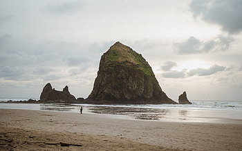 Sea, Beach, Rocks, Miscellanea, Miscellaneous, Sadness, Loneliness, Sorrow HD wallpaper