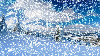Snowy 3D HD wallpaper