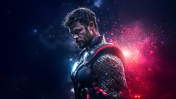 Thor Knight, thor, superheroes, artwork, digital-art, ai HD wallpaper