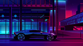 Artwork, Bugatti La Voiture Noire HD wallpaper