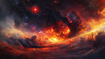 Cosmic Storm: A Stunning, space, nebula, cosmos, galaxy HD wallpaper