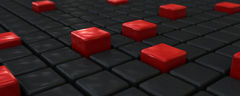 Red & Black Cubes, cgi, abstract, 3d, art HD wallpaper
