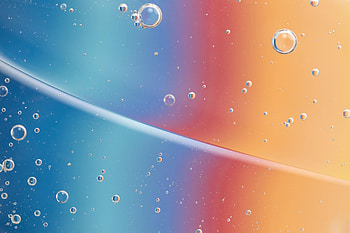 Abstract, Water, Bubbles, Multicolored, Motley, Gradient HD wallpaper