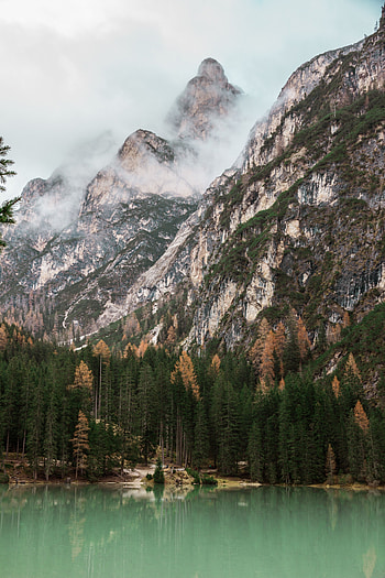 Landscape, Nature, Trees, Mountain, Lake HD phone wallpaper
