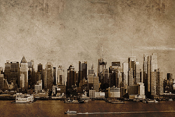 Skyline Mural, Travels, Skyline 01 wall art, Instabilelab HD wallpaper