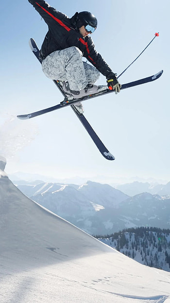 Alpine Skiing, Ski , Winter wonderland, Mobile aesthetics HD phone wallpaper