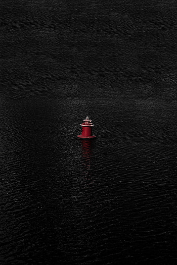 Water, Waves, Minimalism, Lighthouse HD phone wallpaper