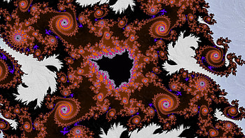 Trippy Psychedelic Fractal, trippy, psychedelic, trance, red, black, Abstract, fractal, abstract black, red and black HD wallpaper