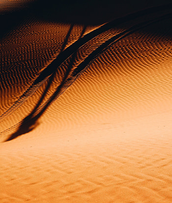 Desert, sunset, sand, Morocco HD phone wallpaper