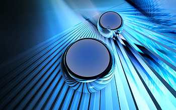 All perfect, blue, fractal, abstract, 3d HD wallpaper