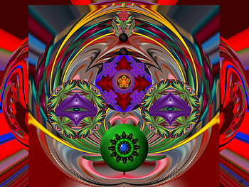 Deep Thought, eye candy, abstract, 3d, fractal, collage HD wallpaper