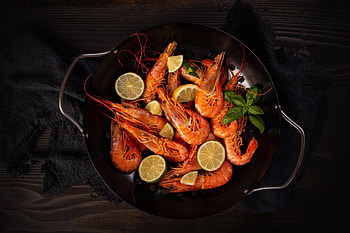 Shrimp, sea, foods, food HD wallpaper