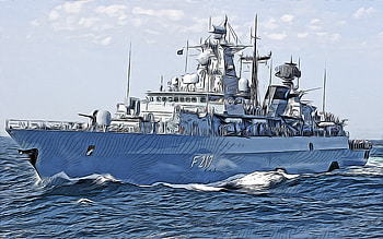 Bayern, F217, , German frigate, vector art, Bayern drawing, creative art, Bayern art, vector drawing, abstract ships, ships drawings, German Navy, Hessen F217, FGS Bayern HD wallpaper