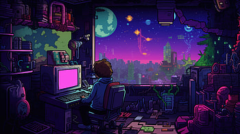 Lofi Vibes , lofi, artist, artwork, digital-art, deviantart HD wallpaper