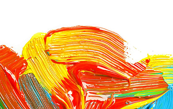 Colors, Paints, Painting, White background HD wallpaper